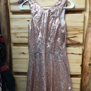 Rose gold sequin Dress